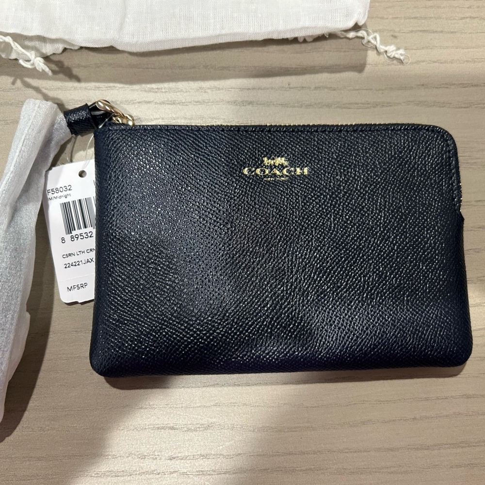 COACH Corner Zip Wristlet